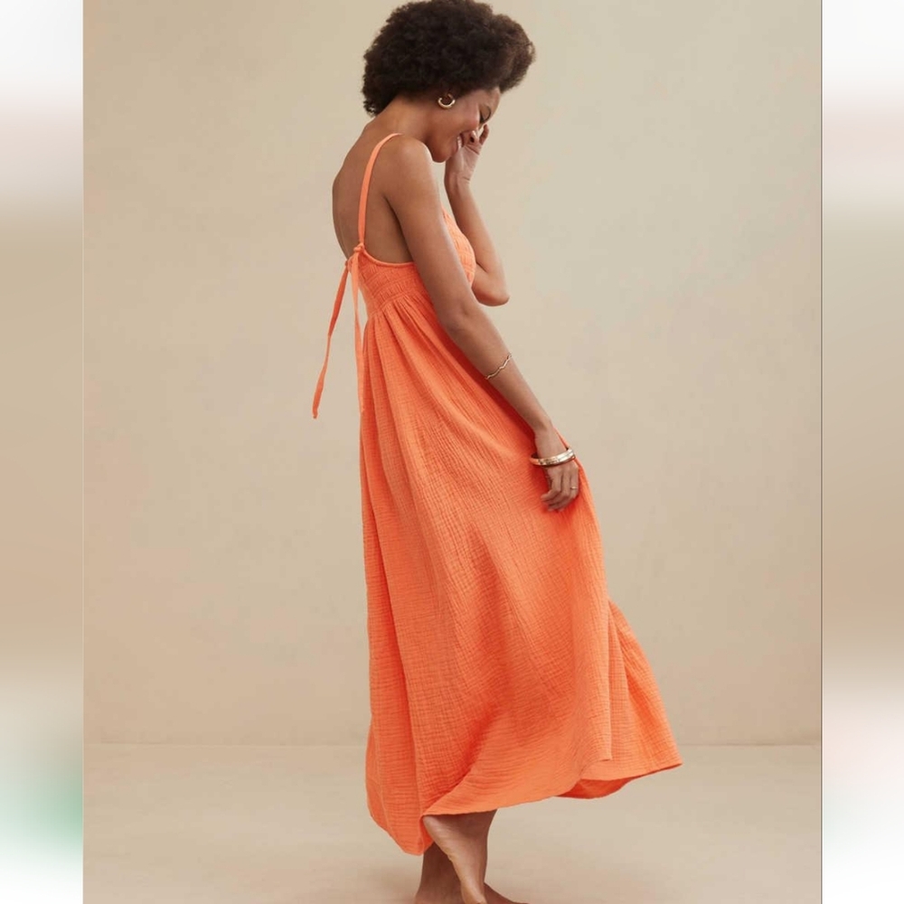 Aerie Orange Maxi Dress